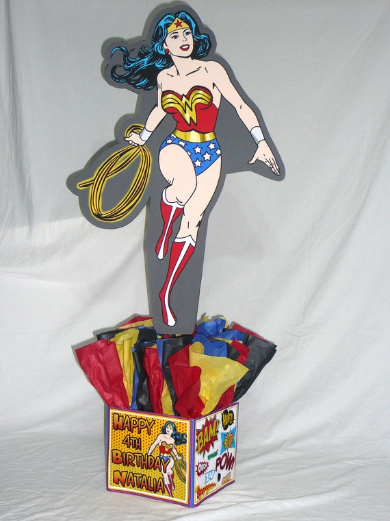 Items similar to DIY 12" Wonder Woman Birthday Party ...