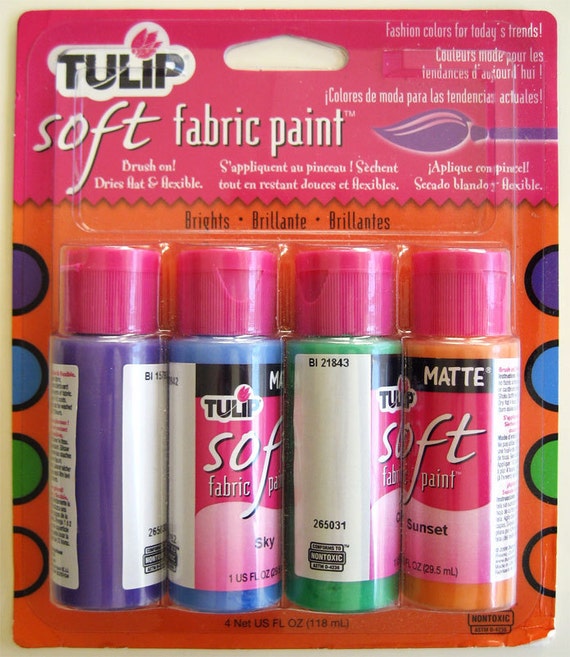 Fabric Paint Four Colors Matte Tulip Soft