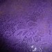 Suede Leather CLOSEOUT 2 Pieces 8"x10" FLAWED Purple Lace pattern Flower Floral printed Cowhide #170 3.5 oz / 1.4 mm PeggySueAlso™