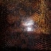 12"x12" Patent Chocolate Brown Amazon Cobra with a Golden Luster Super Shiny COWHIDE Leather Hide LIMITED SUPPLY