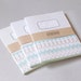 Notebook tribal pattern green - lot of 2 - lined pages