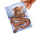 Clearance Sale: Dragon Print, ACEO Art Card, Fantasy Artwork, Orange Dragon, Blue Sky, Small Print, Flying Dragon, Chinese Decor