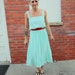1970s flowing Grecian mint green party dress. Size medium or large 6 8 10 RESERVED