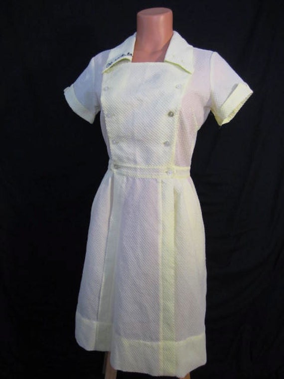ROCKABILLY WAITRESS DRESS vintage diner uniform AlphaBeta
