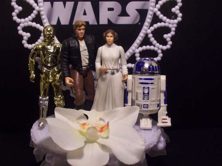 Star Wars Princess Leia Han Solo R2D2 C3PO Wedding by