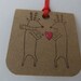 Love from Reindeer Tags Set of 6