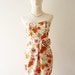 CLEARANCE SALE / Free Ship Vintage Inspired - Queen Paradise - Sexy Sweet Mini Dress Fit Miss Petite Size in Juicy Tangerine XS