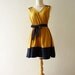 CLEARANCE SALE / Free Ship Party Never End- Be Chic in the Party- Mustard Dress -Fit S-M-
