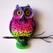 Owl sculpture whimsical owl art