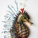 Seahorse art sculpture wall decor