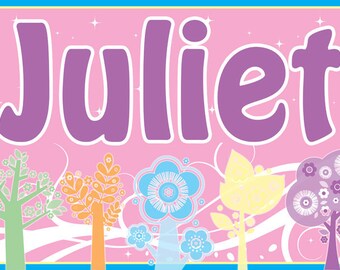 Personalized Spring Placemat / Party Favor / Easter decoration