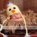 READY TO SHIP Baby Duck Hat - Duckie Hat with Earflaps and Ties