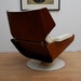 Mid Century Modern Lounge Chair with Matching Ottoman by AMBIANIC