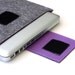 13" inch Apple Macbook Pro laptop Sleeve Case Cover - Gray & Purple Weird.Old.Snail
