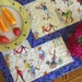Quilted Mug Rugs - Set of Two, "Domestic Bliss"
