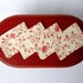 Dollhouse Miniature Reversible Placemats Set of 4, In 1:12 Scale - Light Red Shabby Chic Floral