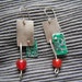 Handmade Graphic Card Earrings