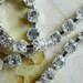 1 yard Faux Diamond Chain Trim - Silver