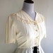 Reserved SALE Vintage 1940s Lace Peplum Blouse