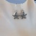 Sterling Silver Starfish Earrings with Seed Pearls