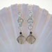 Smoky Quartz Drop Earrings on Argentium Silver Flower Chain