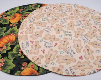 Fall Table Runner Christmas Table Runner Gingerbread Table Runner Round Table Runner Thanksgiving Table Runner Reversible Table Runner