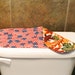 Red White and Blue Toilet Tank Cover, Halloween/Fall Bathroom Decoration, Thanksgiving Bathroom Accessories.