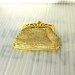 Retro Fashion, Whiting and Davis Gold color Mesh Vintage Purse, 1940's