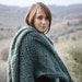 RESERVED FOR MELANIE : Mohair Shawl Wrap Poncho - Handmade in Italy