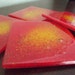 Sun Burst Handmade Glass Coasters Set of 4