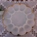 Vintage Milk Glass Gold Trim Scalloped Devil Egg Serving Tray 1950 Plate 50s Cottage Kitchen Easter Thanksgiving Entertaining Gift