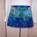 Batik Turtle Utility Half Apron, Sewing Apron, Half Apron, Teacher, Gardener, Crafter Apron, Seller Half Apron