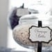 Elegant Custom Candy / Dessert Buffet Jar Signs - Set of 10