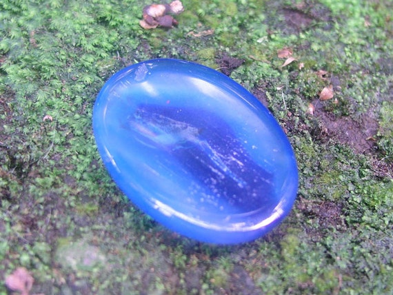 Blue Onyx Gemstone Crystal Worry Stone