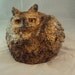 Cast Cement Stone Great Horned Owl