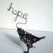 A Little HOPE - Original Wire Bird Sculpture