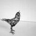 SINGING SKYWARD - Original Handmade Wire Bird Sculpture