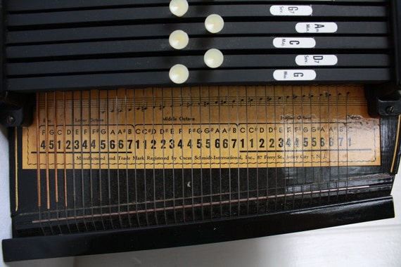 Vintage Autoharp Oscar Schmidt Autoharp 36 String 12 Chord