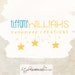 Lovely logo design premade ooak business logo with stars and watermark