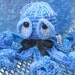 SALE Octopus in ocean blues Crochet and stuffed