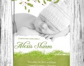 Baby Girl Birth Announcement Christmas Printable Il_170x135