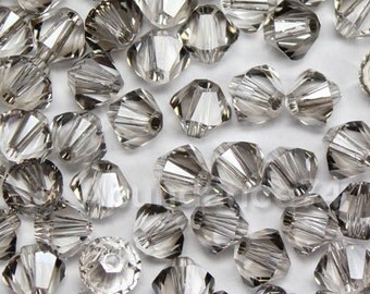 Swarovski Crystal Beads BICONE 5328 5301 CLEAR SATIN - Available in 3mm, 4mm, 5mm and 6mm