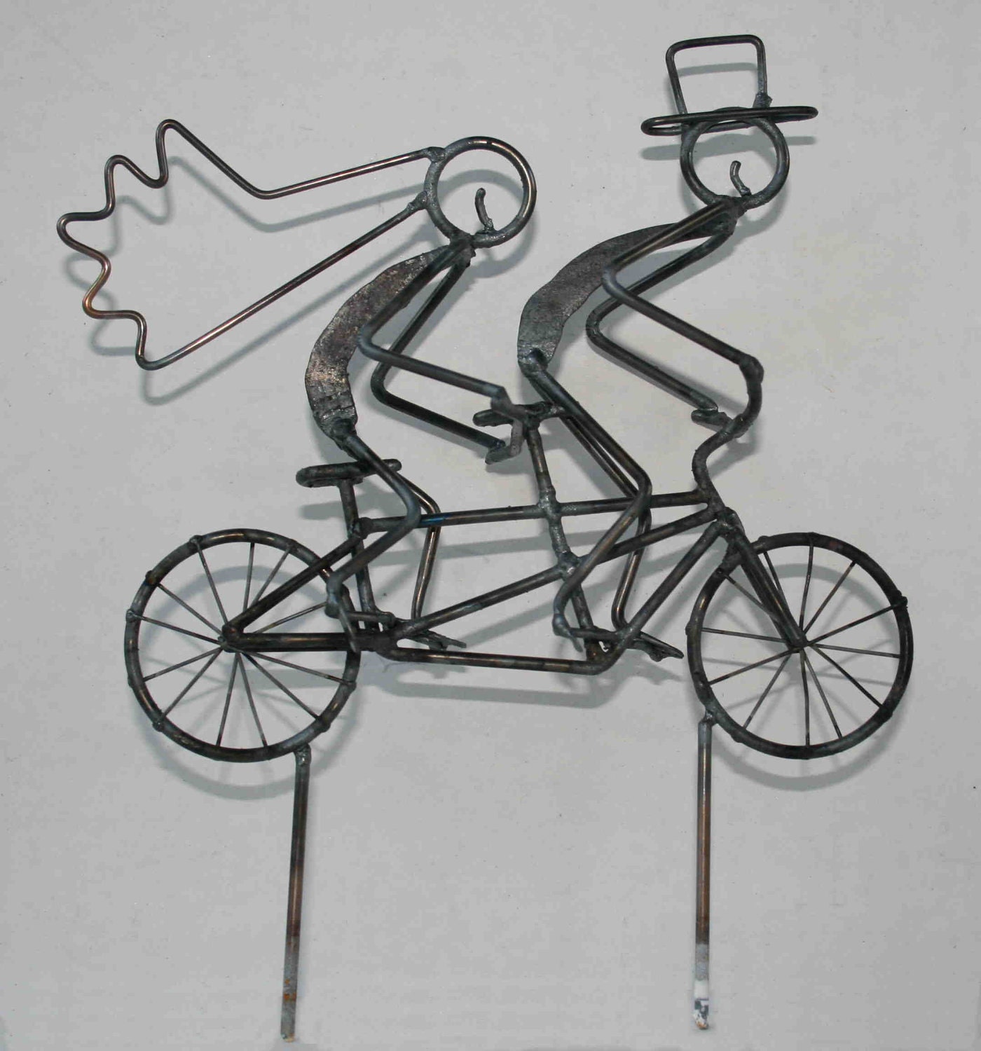 Tandem Bicycle Wedding Cake Topper