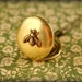 Brass Bee Locket Necklace, Smaller Bee Size