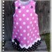 Girls Aline Dress Infant toddler birthday Custom..Minnie Mouse.sizes 0-6, 6-12, 12-18, 18-24 months, 2T, 3T..Bigger sizes AVAILABLE