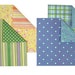 Double Sided Origami Paper II - Dot, Flower, Check Patterns - 20 Sheets