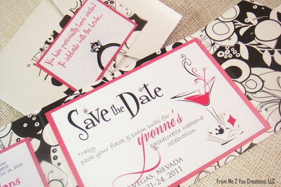 Bachelorette Tri Fold Invitations 10