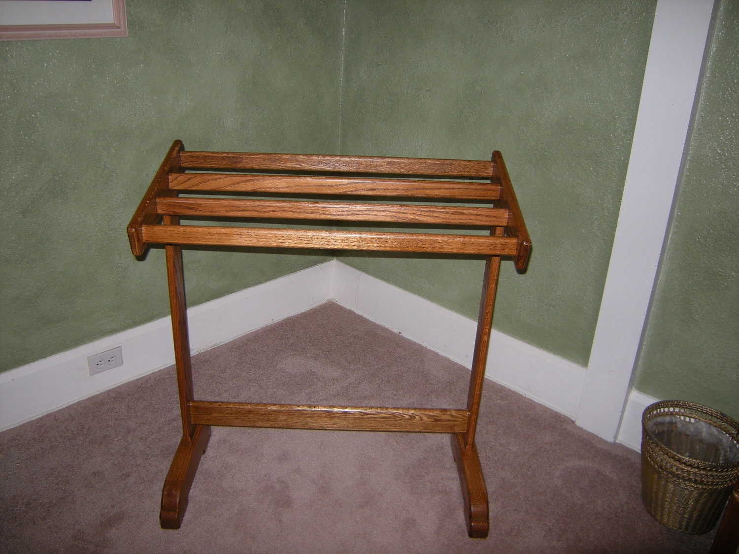 Quilt Storage Four Tier Rack of Red Oak by Tidalcraft on Etsy