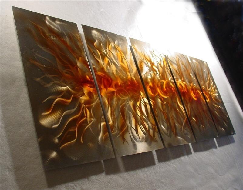 Abstract Metal Wall Art a Painting and Sculpture by Nider the