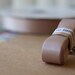 SAMPLE SALE - Double Face Satin Ribbon - 10 yards 25mm (0.98") - Nudes Vanilla No.813